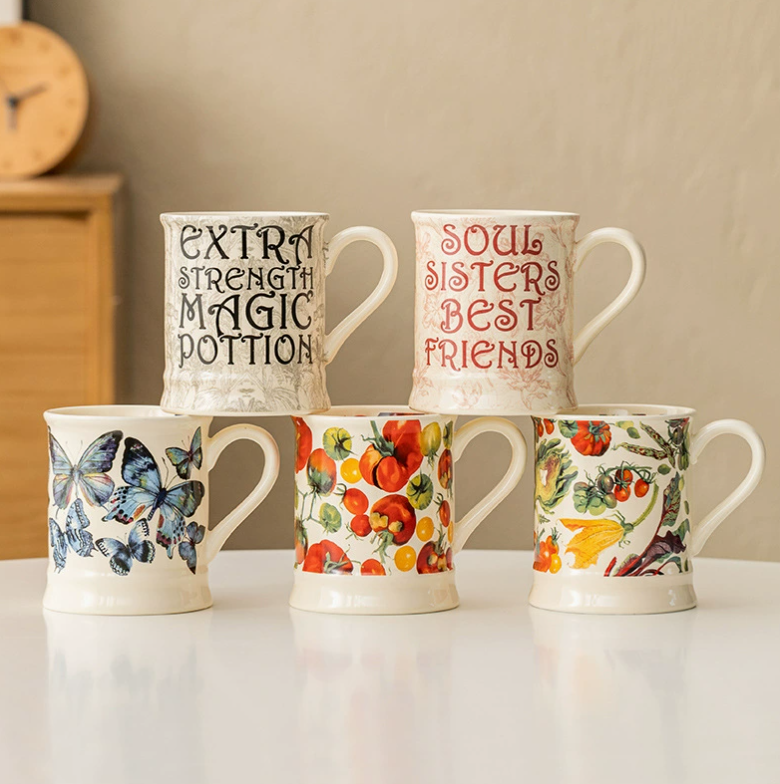 Керамічна чашка з принтом 350 мл європейський стиль, колекція Advanced Sense