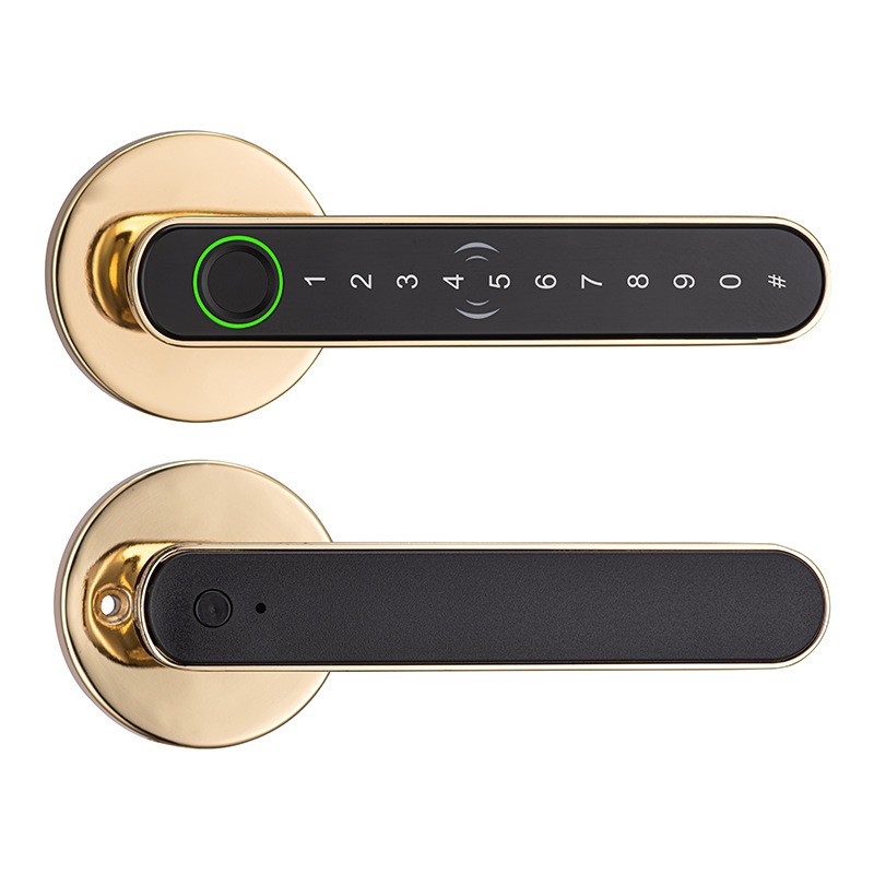 Розумний дверний замок з відбитком пальця та кодом, ручка для міжкімнатних дверей