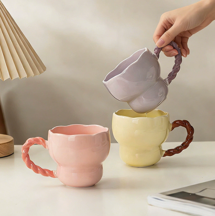 Керамічна кружка WYCI, стильна чашка у мінімалістичному дизайні