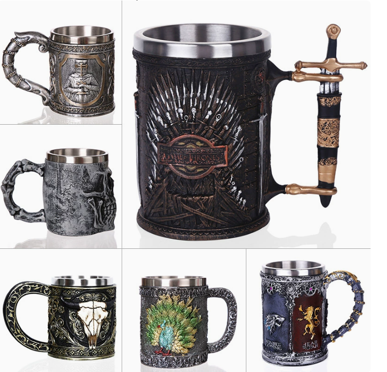 Креативний келих в скандинавському/піратському стилі 3D для пива