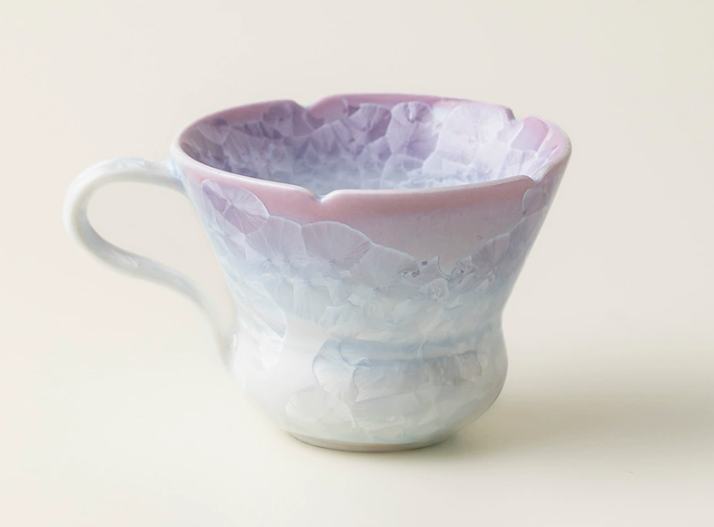 Керамічна кавова чашка «Crystal Violet» з кристалізованою глазур’ю