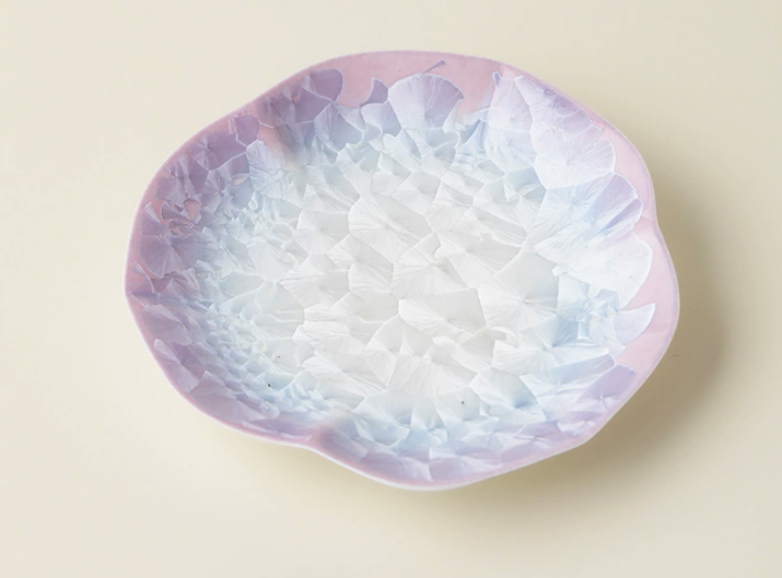 Керамічне блюдце «Crystal Violet» з кристалізованою глазур’ю