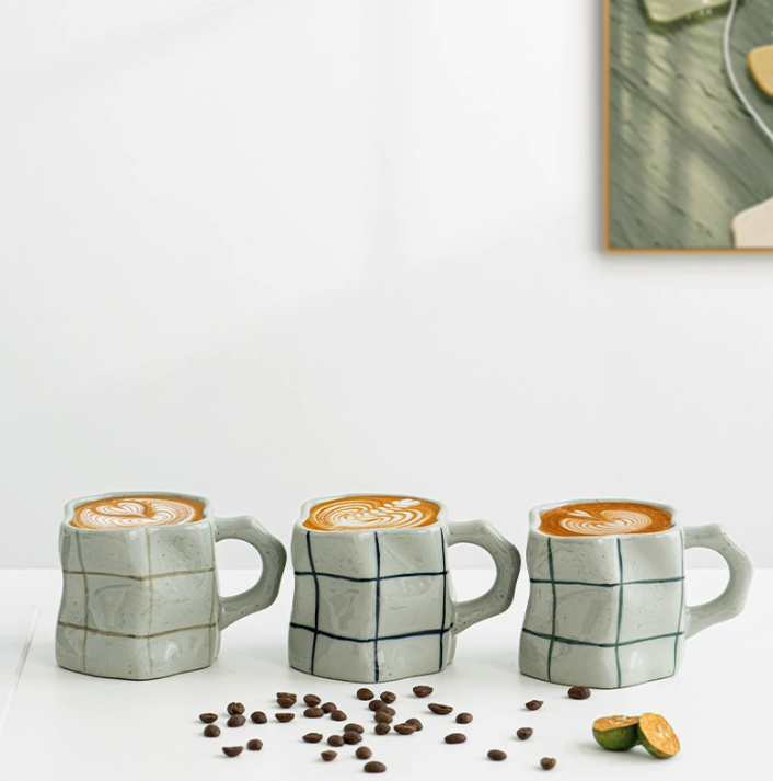 Керамічна кружка ручної роботи у японському стилі (320 мл)