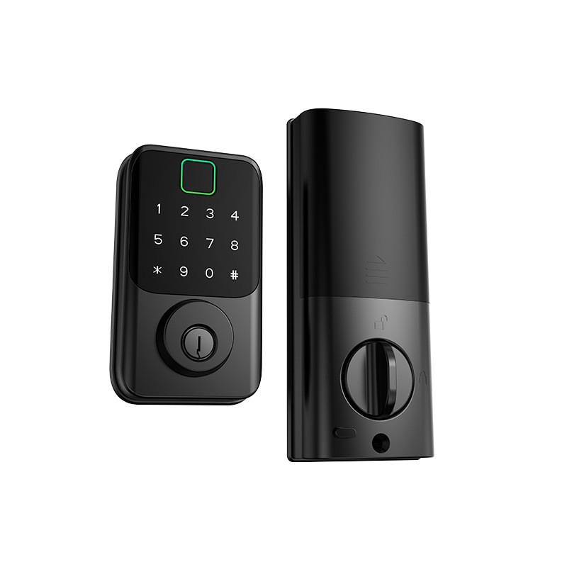 Розумний дверний замок D002 з відбитком пальця, Bluetooth, паролем і карткою