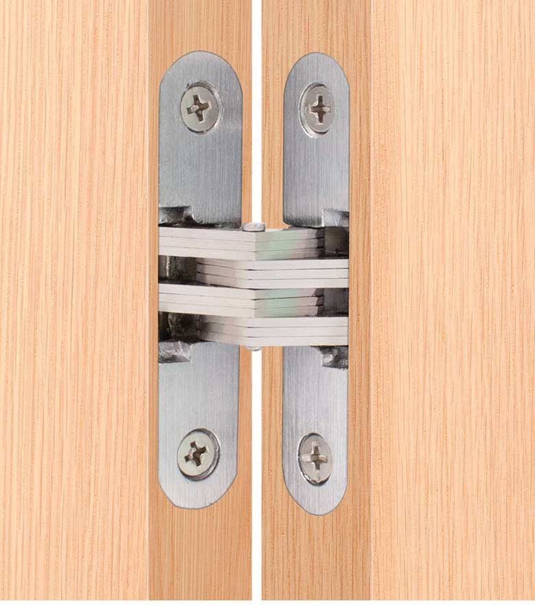 Прихована петля (невидима) 140 мм з нержавіючої сталі, навантаження до 85 кг