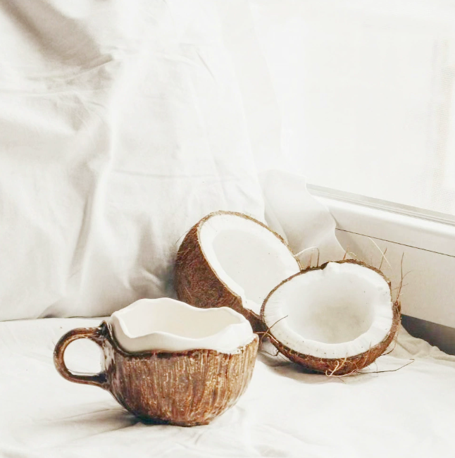 Керамічна чашка “Кокос” — креативний INS дизайн