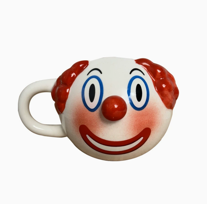 Керамічна кружка «Clown Joker Cup», креативна чашка-клоун 400 мл