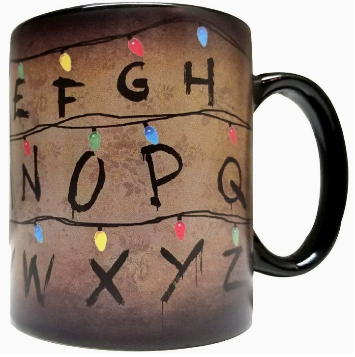 Термочутлива керамічна кружка з ефектом зміни кольору, гірлянда зі Stranger Things 301–400 мл