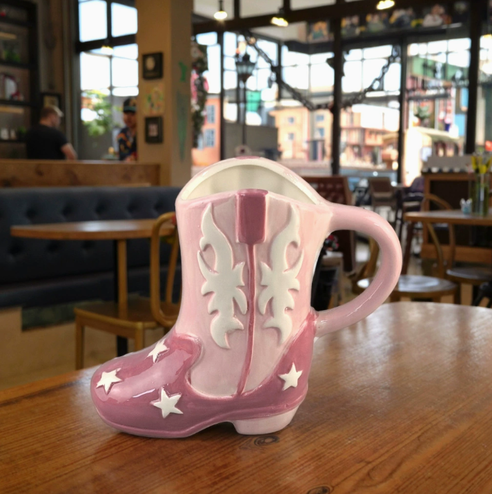 Керамічна кружка у формі чобітка (черевика), 490 мл