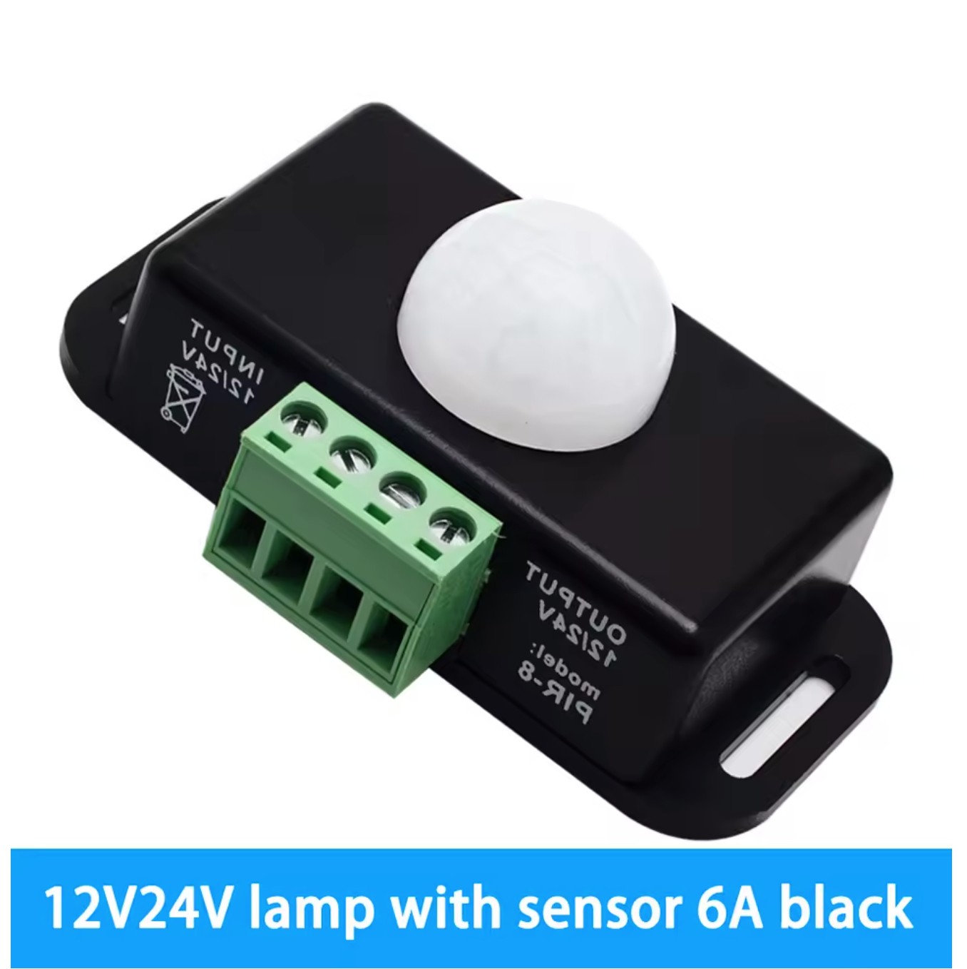 Інфрачервоний PIR-контролер руху DC12–24V для LED-стрічок і світлових барів