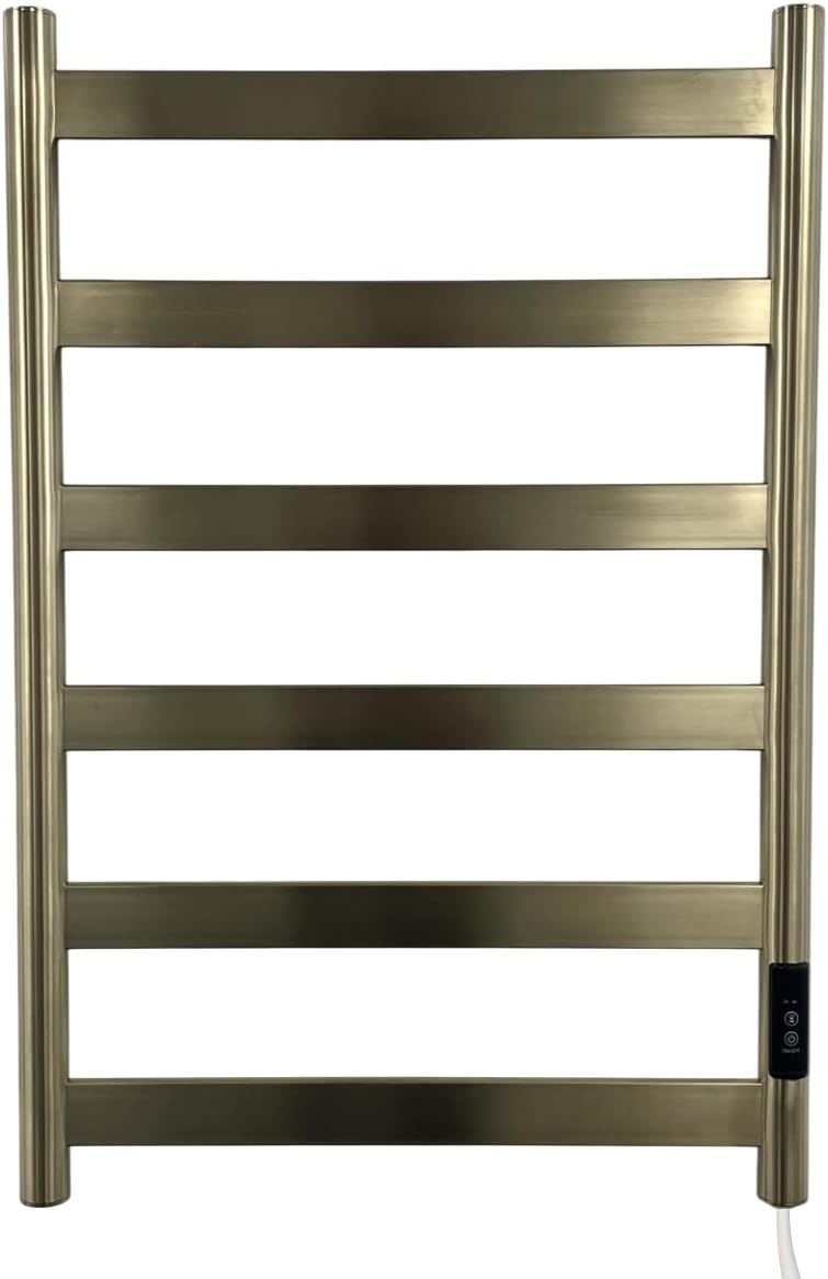 Електрична сушарка для рушників 6-секційна з терморегуляцією та таймером, 140W, настінна (лівий/правий вихід кабелю)