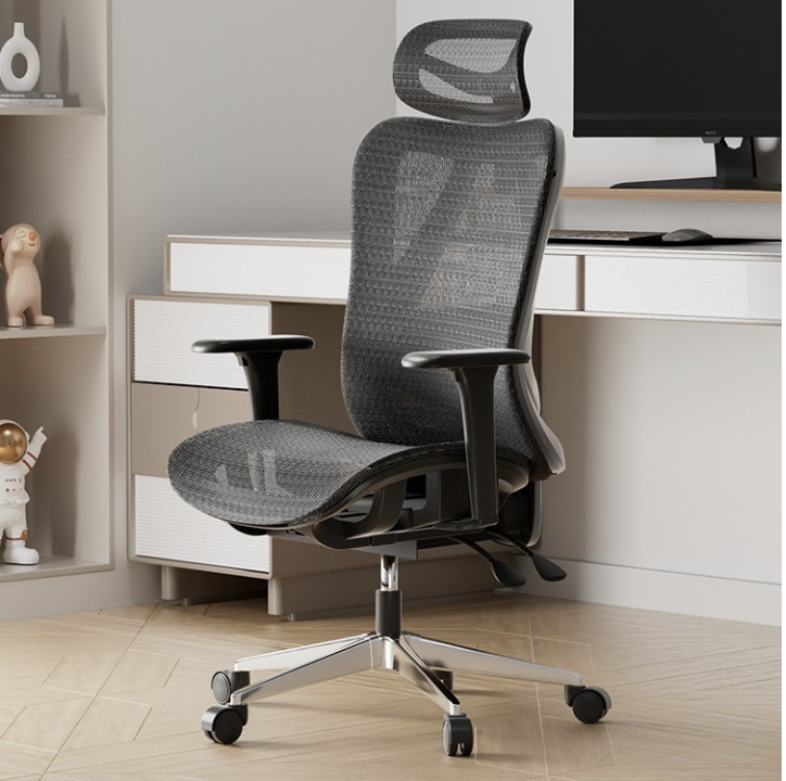 Ергономічний комп’ютерний стілець Angran T15. Чорна рамка – чорна сітка.