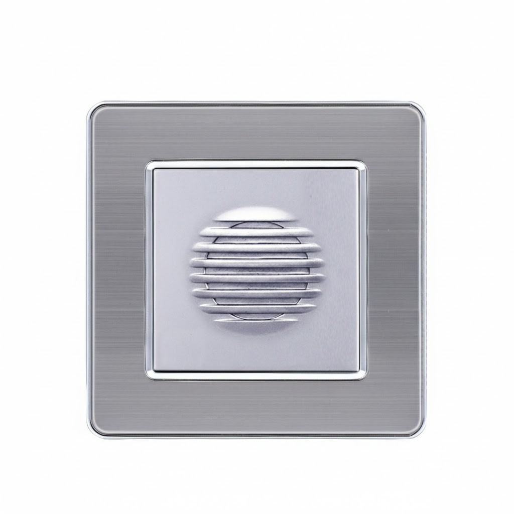 Дверний дзвінок (Ding-dong) EIOMR, срібний матовий, європейський стандарт