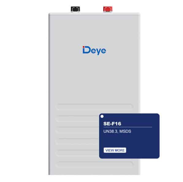 Deye SE-F16 (51.2V 314Ah ≈16 кВт·год) LiFePO4 батарея — настінна або стекова система накопичення енергії