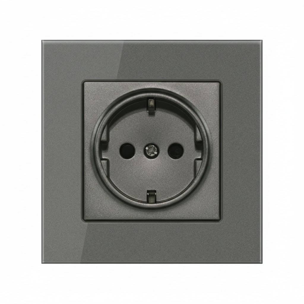 Розетка стандартна темно сіра від бренду EIOMR преміум-якості