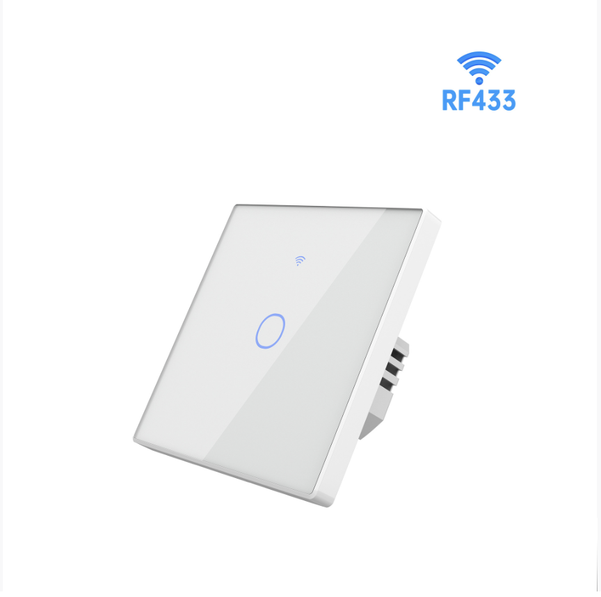 Сенсорний одноклавішний білий вимикач WHC01 (Тип 86)