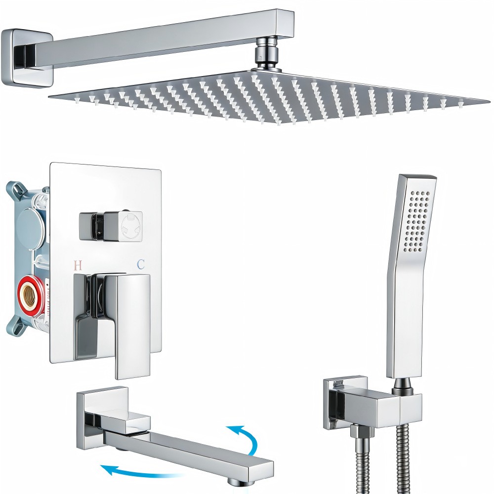 Вбудована душова система Jamil хром