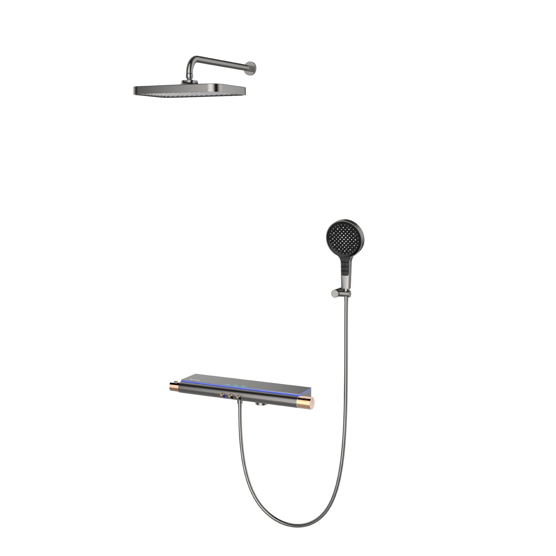Душова система з верхнім квадратним душем Good Home ZDA601