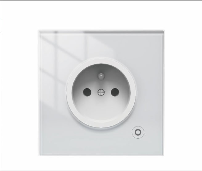 Розумна ZigBee розетка біла Moes (EU стандарт, 16A) з моніторингом енергоспоживання