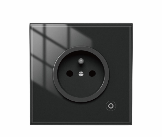 Розумна ZigBee розетка чорна Moes (EU стандарт, 16A) з моніторингом енергоспоживання