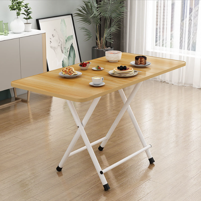 Складний стіл, 80х40х50, принт дерево, з білими ніжками, дві перегородки