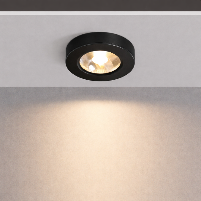 Ультратонкий світлодіодний світильник COB, 5 Вт, 75х18мм, чорний