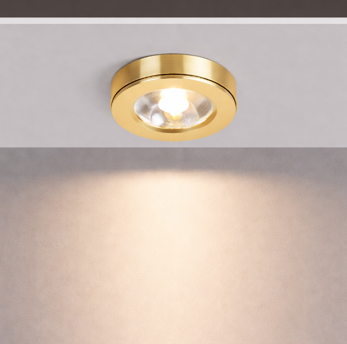 Ультратонкий світлодіодний світильник COB, 7 Вт, 85х18мм, золотий