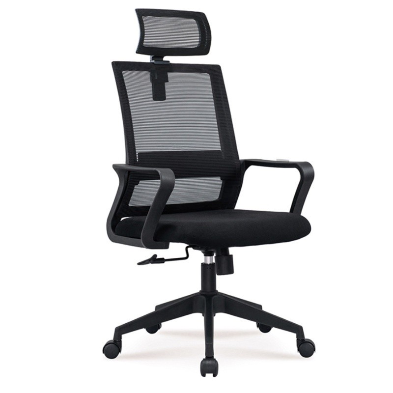 Офісне крісло 1003 ергономічне із сітчастою спинкою, регулювання висоти, чорне