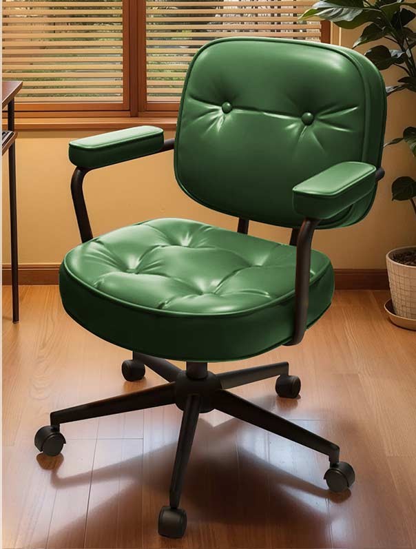 Офісне комп’ютерне крісло з підлокітниками та регулюванням висоти, поворотне, на колесах