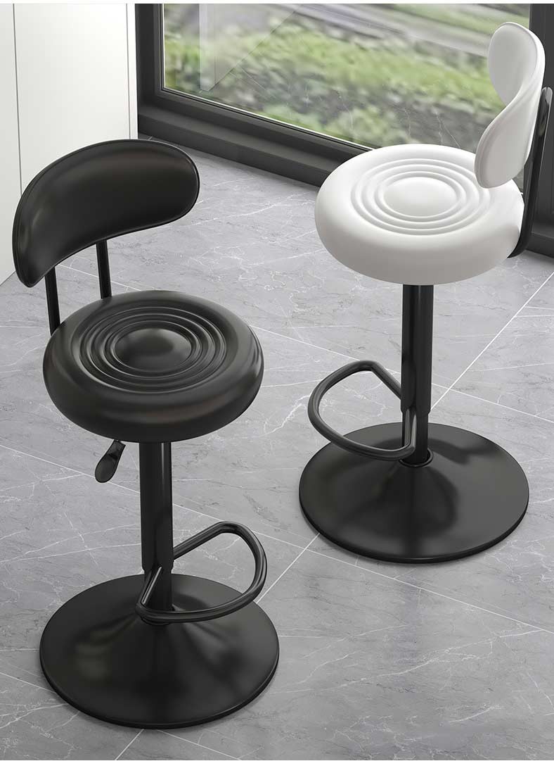 Барний стілець JBY-19 регульований зі спинкою, поворотний, висота сидіння 61–81 см