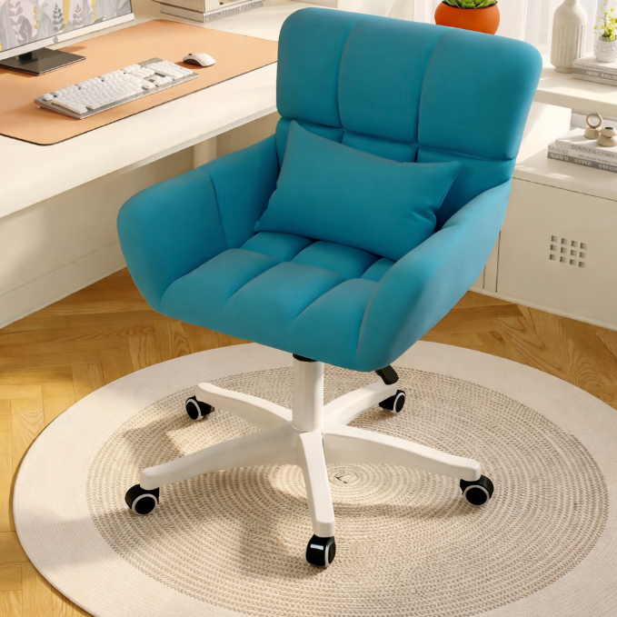 Комп’ютерне крісло з подушкою, блакитний