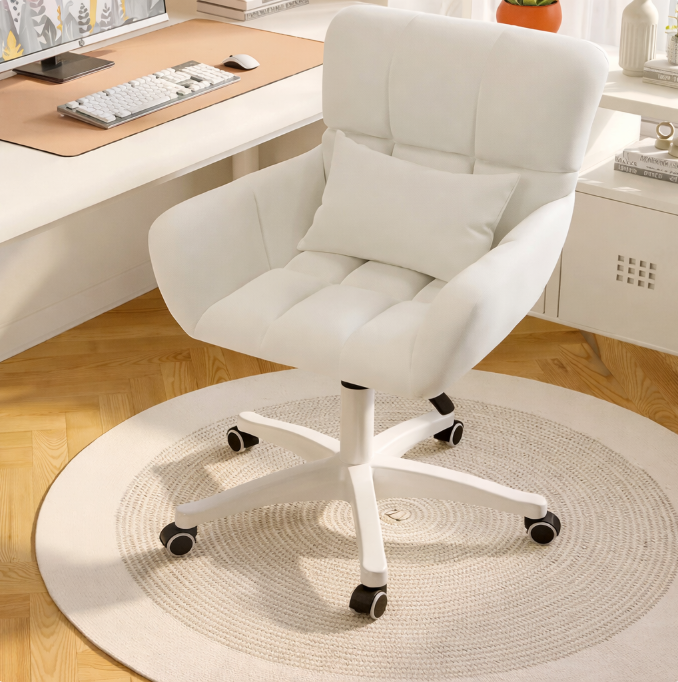 Комп’ютерне крісло з подушкою, білий