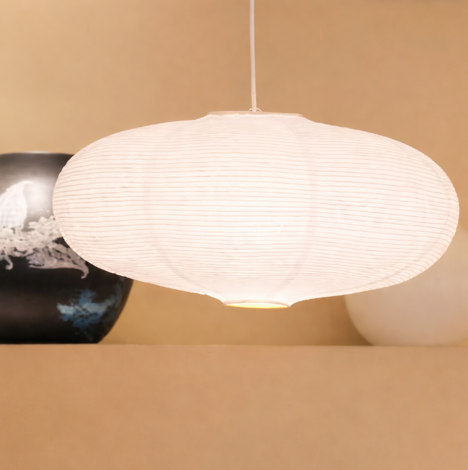 Паперовий плоский ліхтар в японському стилі, креативний абажур, + патрон для лампи, +лампочка