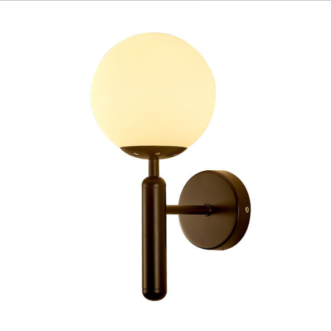 Настінний світильник у сучасному стилі, чорний, тепле/біле світло