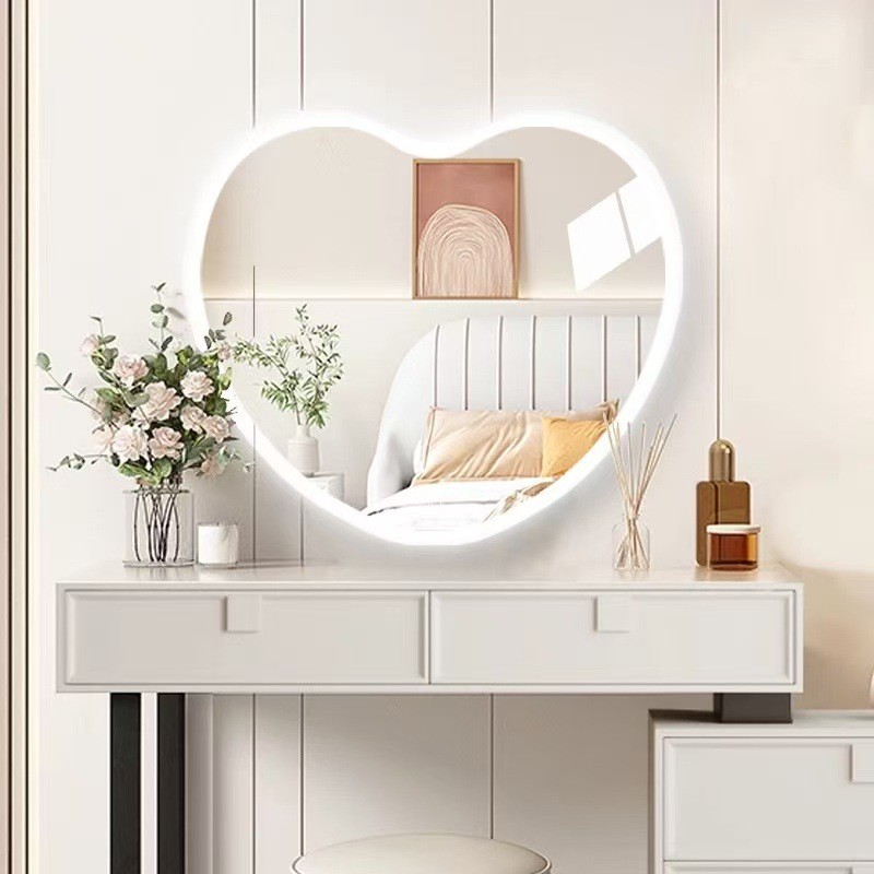 Фігурне LED дзеркало з контурною підсвіткою (Backlight) 70×60 см | Один сенсор | Три режими світла | Плавне регулювання яскравості | Nordic стиль