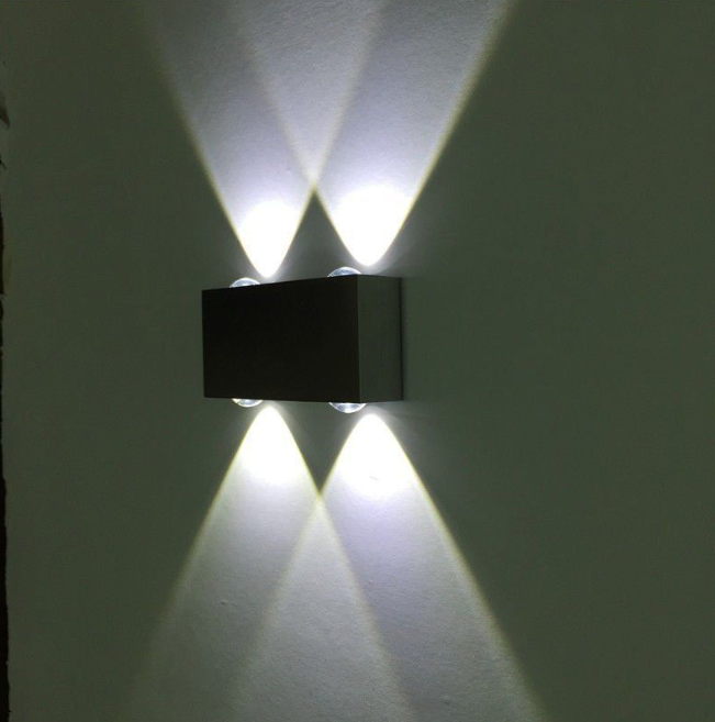 Настінний LED світильник Up & Down з алюмінію, 4W, біле світло