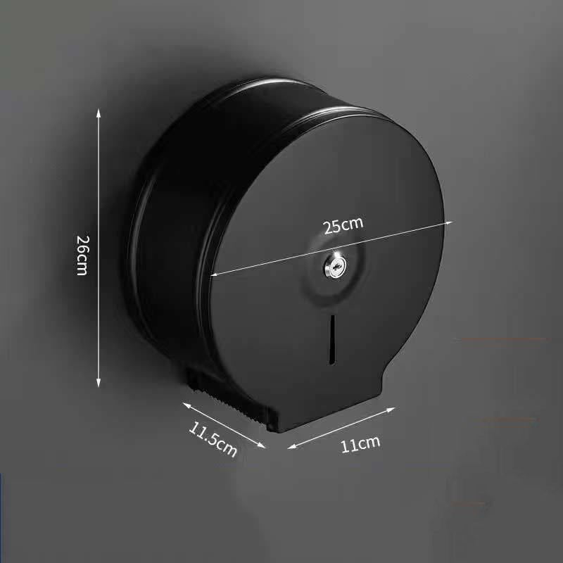 Настінний диспенсер для туалетного паперу, призначений для великих рулонів