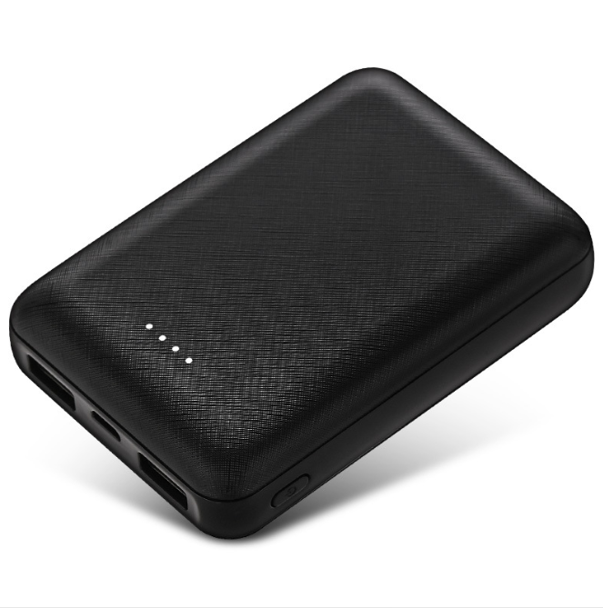 Компактний зовнішній акумулятор (Power Bank), чорний, 5000mAh