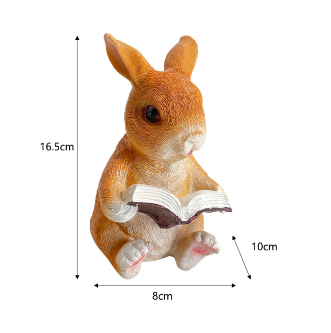 Декоративна садова фігурка кролик, для прикраси двору, газону, саду