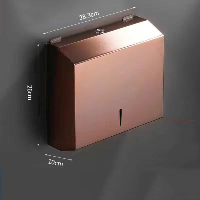 Великий настінний диспенсер для паперових рушників із нержавіючої сталі