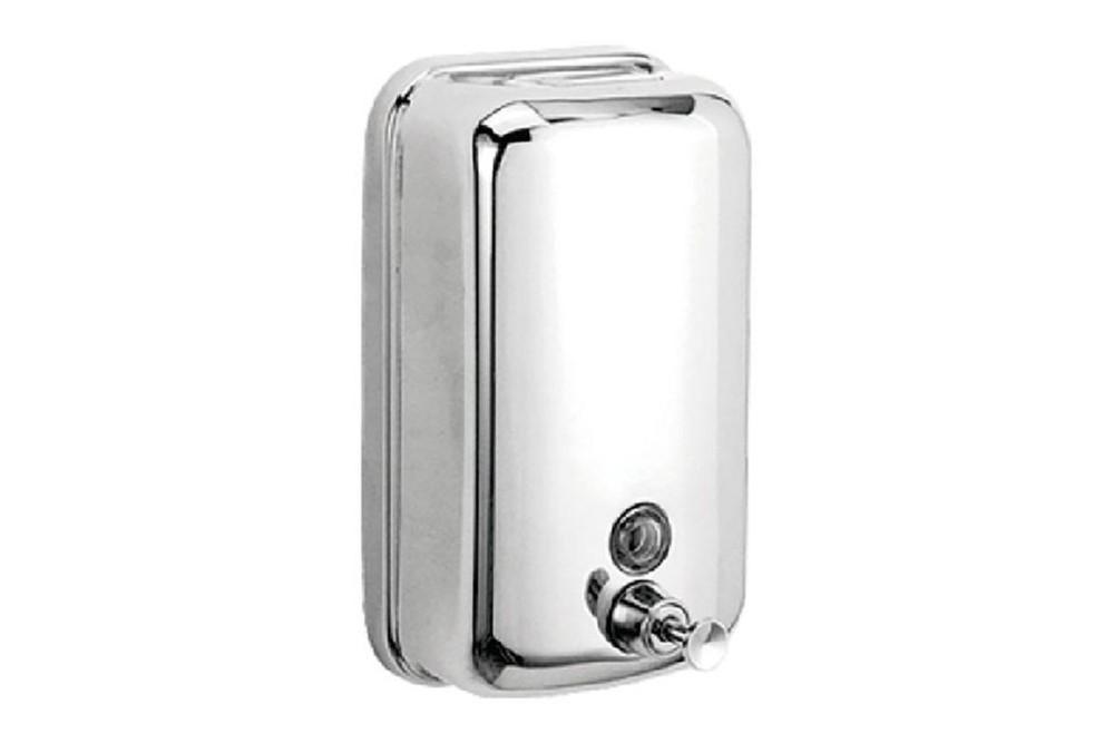 Настінний дозатор для рідкого мила (нержавіюча сталь), 500 мл